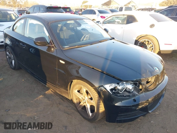 2010 BMW 1 Series 135i with VIN WBAUC7C52AVK81261, listed as a IAAI auction lot 41344077 with 110,745 mi miles and . Bid and sale history available at carsss.com. Image 1.