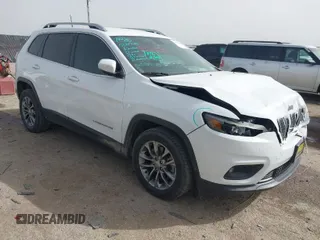 2019 Jeep Cherokee Latitude Plus with VIN 1C4PJLLB0KD307741, listed as a IAAI auction lot 41750370 with 76,036 mi miles. Bid and sale history available at carsss.com. Image 1.