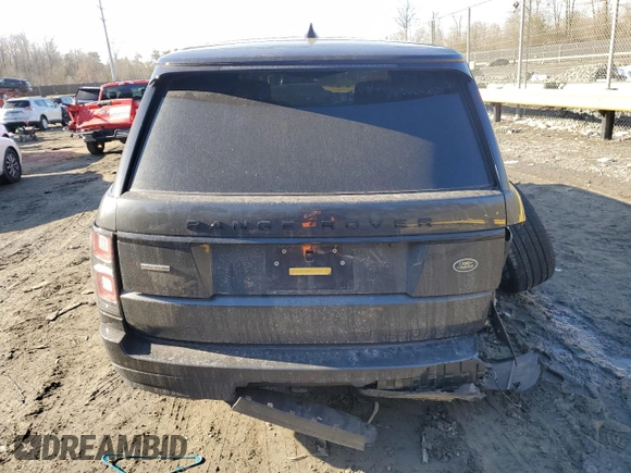 2019 Land Rover Range Rover with VIN SALGS2RE7KA561868, listed as a Copart auction lot 42425395 with Not provided miles and Salvage title. Bid and sale history available at DreamBid. Image 6.