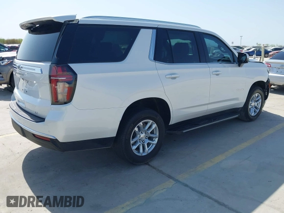 2023 Chevrolet Tahoe LT z VIN 1GNSKNKD3PR313606, wystawiony jako IAAI lot #41829552 z przebiegiem 35 713 mil mil oraz . Historia ofert i sprzedaży dostępna na DreamBid. Obrazek 4.
