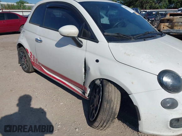 2015 FIAT 500 Sport with VIN 3C3CFFBR3FT696265, listed as a IAAI auction lot 40417640 with 118,412 mi miles and . Bid and sale history available at DreamBid. Image 6.