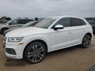 2018 Audi SQ5 Prestige with VIN WA1C4AFYXJ2135166, listed as a Copart auction lot 53489335 with 78,316 mi miles and Salvage Title. Bid and sale history available at carsss.com. Image 1.