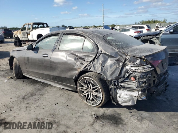2024 Mercedes-Benz C 43 AMG z VIN W1KAF8HB6RR185662, wystawiony jako Copart lot #84099634 z przebiegiem 7 044 mil mil oraz Szkoda całkowita • Salvage title. Historia ofert i sprzedaży dostępna na DreamBid. Obrazek 2.