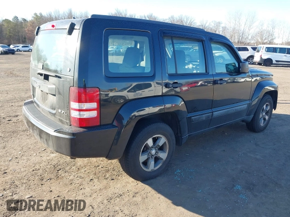 2008 Jeep Liberty Sport with VIN 1J8GN28K38W256670, listed as a IAAI auction lot 41688609 with 147,343 mi miles. Bid and sale history available at carsss.com. Image 4.