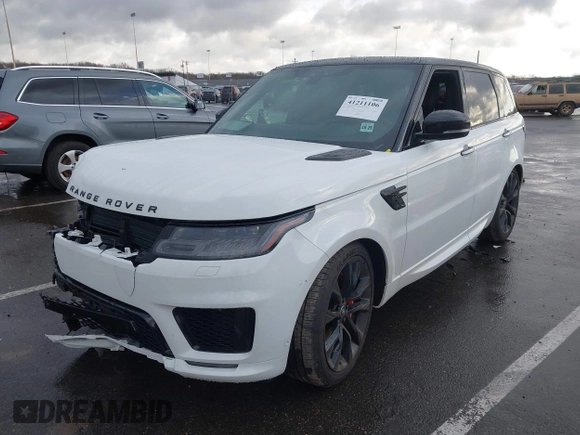 2021 Land Rover Range Rover Sport HST with VIN SALWS2RU0MA749704, listed as a IAAI auction lot 41211106 with 53,160 mi miles. Bid and sale history available at carsss.com. Image 17.