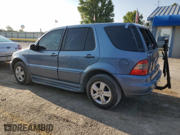 2005 Mercedes-Benz M-Class 3.7L with VIN 4JGAB57E95A536519, listed as a Copart auction lot 71129024 with 123,365 mi miles and Salvage Title. Bid and sale history available at carsss.com. Image 2.