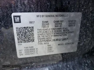 2018 Cadillac Escalade Luxury with VIN 1GYS4BKJ8JR101857, listed as a Copart auction lot 65946534 with 0 mi miles and Salvage Title. Bid and sale history available at carsss.com. Image 15.
