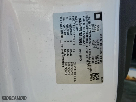 2011 Chevrolet Silverado 1500 LS with VIN 1GCRKREA0BZ146355, listed as a Copart auction lot 69696314 with 283,054 mi miles and Salvage Title. Bid and sale history available at carsss.com. Image 12.