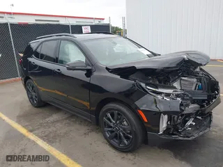 2024 Chevrolet Equinox RS with VIN 3GNAXMEG8RL149468, listed as a IAAI auction lot 40307628 with 8,791 mi miles. Bid and sale history available at carsss.com. Image 1.