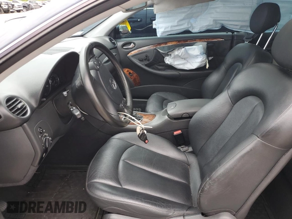 2004 Mercedes-Benz CLK 500 with VIN WDBTJ75J44F095359, listed as a Copart auction lot 63220175 with 140,232 mi miles and Clean title. Bid and sale history available at DreamBid. Image 7.