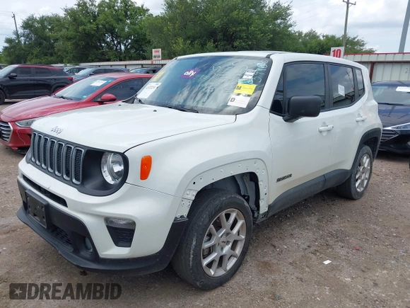 2023 Jeep Renegade Upland with VIN ZACNJDB14PPP59980, listed as a IAAI auction lot 42472231 with 33,636 mi miles and . Bid and sale history available at DreamBid. Image 17.