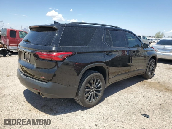 2022 Chevrolet Traverse RS with VIN 1GNERJKW2NJ154401, listed as a Copart auction lot 56026325 with 91,264 mi miles and Salvage title. Bid and sale history available at DreamBid. Image 3.