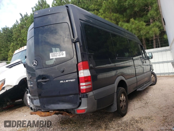 2016 Mercedes-Benz Sprinter with VIN 8BRPE8CD6GE125674, listed as a Copart auction lot 69031374 with Not Provided miles and Salvage Title. Bid and sale history available at DreamBid. Image 4.