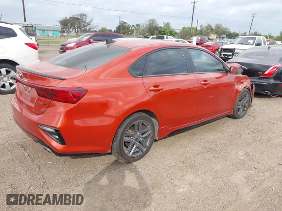 2020 Kia Forte GT-Line with VIN 3KPF34AD9LE255459, listed as a IAAI auction lot 40888407 with 77,679 mi miles. Bid and sale history available at carsss.com. Image 4.