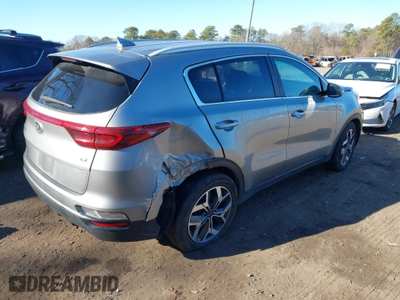 2021 Kia Sportage EX with VIN KNDPNCAC8M7854533, listed as a IAAI auction lot 41757662 with 25,051 mi miles and . Bid and sale history available at DreamBid. Image 4.