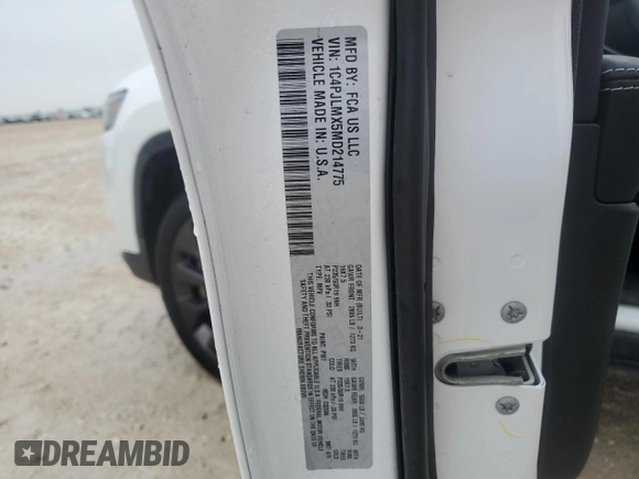 2021 Jeep Cherokee Latitude Lux z VIN 1C4PJLMX5MD214775, wystawiony jako Copart lot #55693395 z przebiegiem 30 238 mil mil oraz Szkoda całkowita • Salvage title. Historia ofert i sprzedaży dostępna na DreamBid. Obrazek 13.