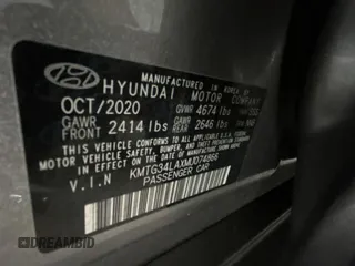2021 Genesis G70 2.0T z VIN KMTG34LAXMU074866, wystawiony jako Copart lot #56966995 z przebiegiem 54 000 mil mil oraz Tytuł czysty. Historia ofert i sprzedaży dostępna na DreamBid. Obrazek 10.