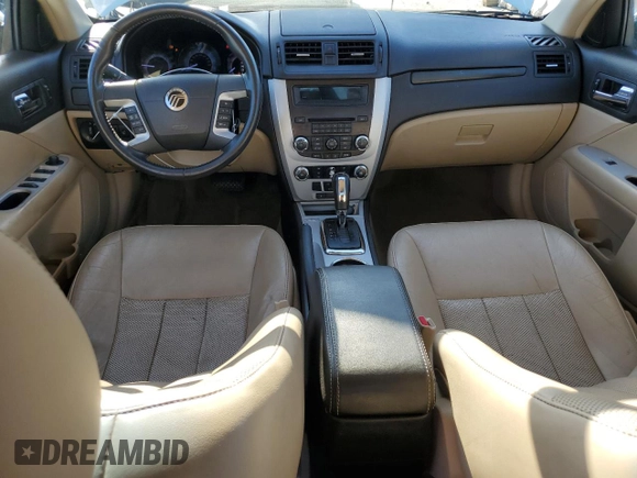 2010 Mercury Milan Premier with VIN 3MEHM0JA8AR663119, listed as a Copart auction lot 61850955 with 106,205 mi miles and Salvage title. Bid and sale history available at DreamBid. Image 8.