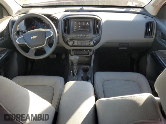 2021 Chevrolet Colorado 2WD Work Truck with VIN 1GCGSBEN0M1174272, listed as a Copart auction lot 84538594 with 58,052 mi miles and Salvage title. Bid and sale history available at DreamBid. Image 8.