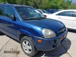 2006 Hyundai Tucson GL with VIN KM8JM12B06U386154, listed as a IAAI auction lot 41989899 with 168,069 mi miles. Bid and sale history available at carsss.com. Image 6.