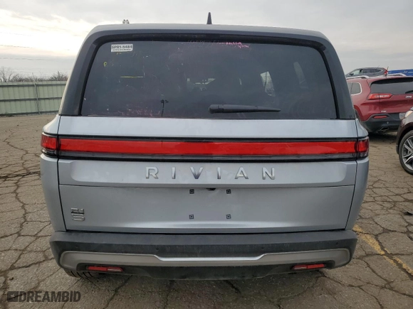 2025 Rivian R1S Adventure with VIN 7PDSGBBA1SN045484, listed as a Copart auction lot 80432014 with 0 mi miles and Salvage Title. Bid and sale history available at carsss.com. Image 6.