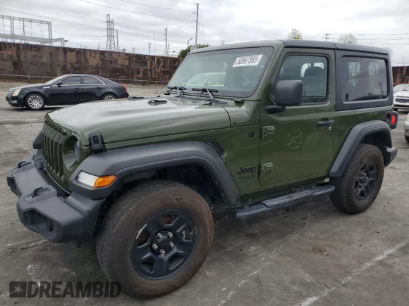 2021 Jeep Wrangler Sport with VIN 1C4GJXAG3MW737454, listed as a Copart auction lot 50967585 with 29,330 mi miles and Salvage Title. Bid and sale history available at DreamBid. Image 1.