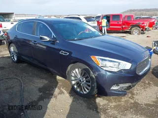 2015 Kia K900 Luxury with VIN KNALW4D42F6021502, listed as a IAAI auction lot 40900852 with 118,993 mi miles. Bid and sale history available at carsss.com. Image 1.