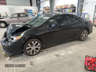 2012 Honda Civic Si with VIN 2HGFG4A53CH708655, listed as a Copart auction lot 55245035 with 141,209 mi miles and Salvage title. Bid and sale history available at DreamBid. Image 1.