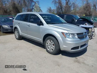 2014 Dodge Journey American Value Pkg with VIN 3C4PDCAB6ET111909, listed as a IAAI auction lot 41940739 with 92,044 mi miles. Bid and sale history available at carsss.com. Image 1.