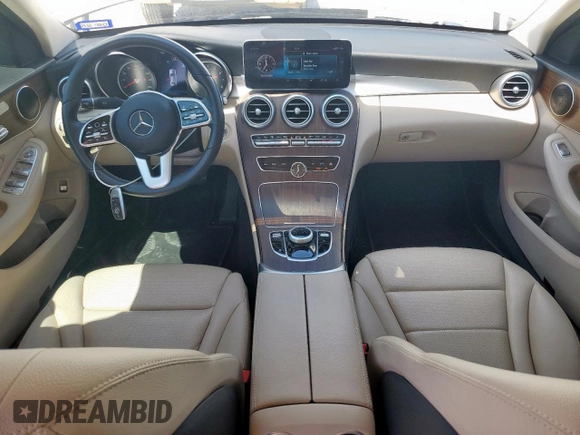 2019 Mercedes-Benz C 300 with VIN 55SWF8DB7KU283213, listed as a Copart auction lot 57432015 with 83,667 mi miles and Salvage title. Bid and sale history available at DreamBid. Image 8.