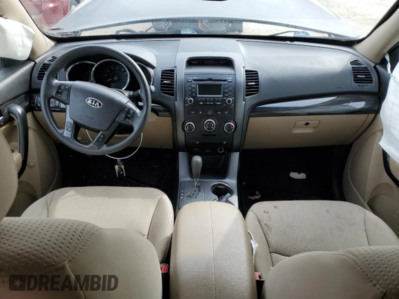 2012 Kia Sorento LX with VIN 5XYKTDA6XCG219069, listed as a Copart auction lot 49392005 with 95,658 mi miles and Salvage Title. Bid and sale history available at DreamBid. Image 8.