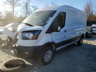 2023 Ford E-Transit Cargo with VIN 1FTBW9CK1PKB93878, listed as a Copart auction lot 82899604 with 6,009 mi miles and Salvage Title. Bid and sale history available at carsss.com. Image 1.