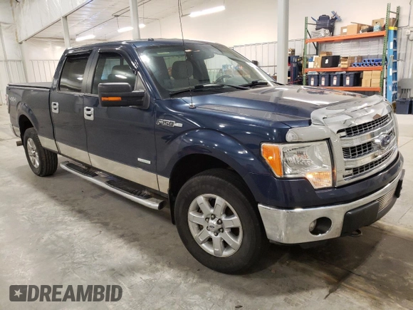 2013 Ford F-150 XL with VIN 1FTFW1ET7DKG50729, listed as a Copart auction lot 80607584 with 130,845 mi miles and Salvage Title. Bid and sale history available at carsss.com. Image 4.