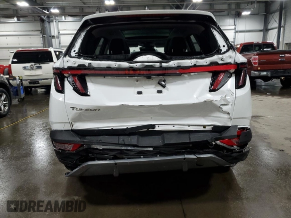 2022 Hyundai Tucson Limited with VIN 5NMJECAE1NH014076, listed as a Copart auction lot 50549165 with 25,652 mi miles and Salvage Title. Bid and sale history available at carsss.com. Image 6.