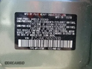 2017 Subaru Forester with VIN JF2SJAAC2HG507930, listed as a Copart auction lot 53103315 with 79,044 mi miles and Salvage title. Bid and sale history available at DreamBid. Image 14.