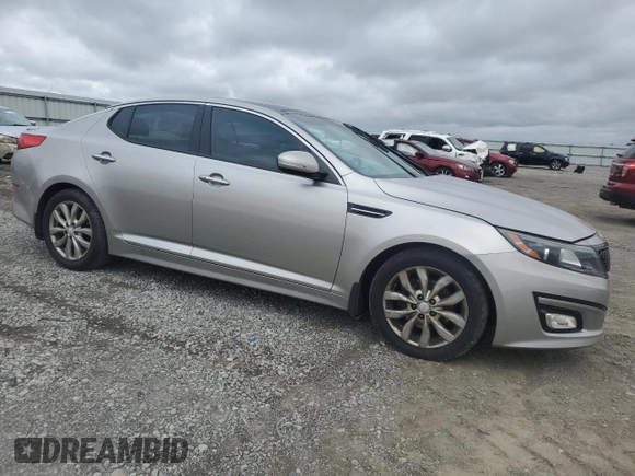 2015 Kia Optima EX with VIN 5XXGN4A7XFG431231, listed as a Copart auction lot 49119295 with 155,055 mi miles and Salvage Title. Bid and sale history available at carsss.com. Image 4.