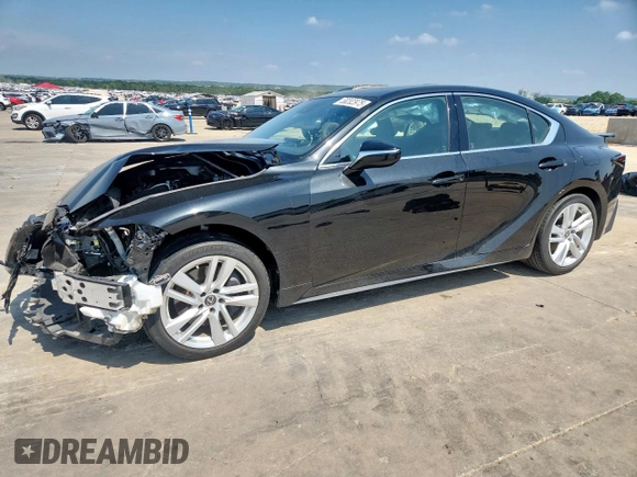 2021 Lexus IS 300 with VIN JTHCA1D21M5117945, listed as a Copart auction lot 58202975 with 18,923 mi miles and Salvage title. Bid and sale history available at DreamBid. Image 1.
