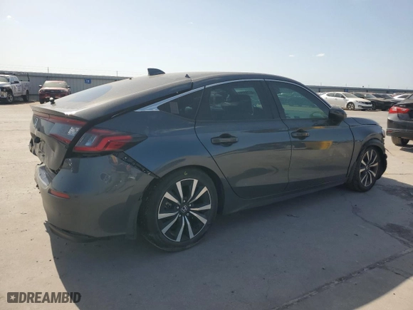 2022 Honda Civic Hatchback EX-L with VIN 19XFL1H72NE024159, listed as a Copart auction lot 49783795 with 19,336 mi miles and Salvage Title. Bid and sale history available at carsss.com. Image 3.