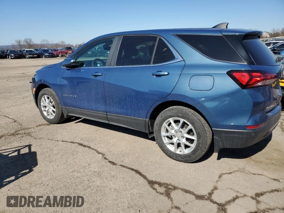 2024 Chevrolet Equinox LT with VIN 3GNAXUEG9RL138687, listed as a Copart auction lot 47058015 with 10,509 mi miles and Salvage Title. Bid and sale history available at DreamBid. Image 2.
