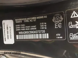 2016 BMW 4 Series 435i xDrive с VIN WBA3R5C59GK373735, выставлен на аукционе IAAI как лот 41338368 с пробегом 80 820 миль миль и . История ставок и продаж доступна на DreamBid. Изображение 9.