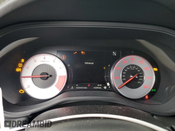 2022 Acura TLX w/A-Spec Package with VIN 19UUB6F55NA002749, listed as a Copart auction lot 51296665 with 33,345 mi miles and Salvage Title. Bid and sale history available at carsss.com. Image 9.