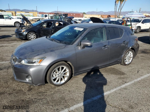 2012 Lexus CT 200h with VIN JTHKD5BH2C2071110, listed as a Copart auction lot 41440365 with 161,462 mi miles and Salvage Title. Bid and sale history available at carsss.com. Image 1.