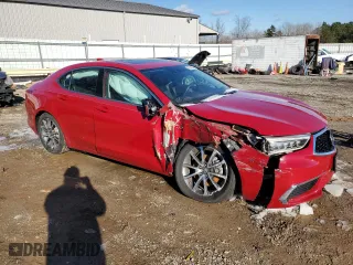2018 Acura TLX with VIN 19UUB3F35JA000409, listed as a Copart auction lot 87343644 with 36,571 mi miles and Salvage Title. Bid and sale history available at carsss.com. Image 4.