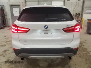 2018 BMW X1 sDrive28i with VIN WBXHU7C36J5H44086, listed as a Copart auction lot 47807655 with 131,306 mi miles and Salvage Title. Bid and sale history available at carsss.com. Image 6.
