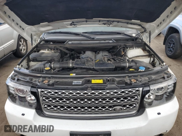 2012 Land Rover Range Rover HSE with VIN SALME1D45CA384306, listed as a Copart auction lot 42563675 with 103,567 mi miles and Salvage title. Bid and sale history available at DreamBid. Image 12.