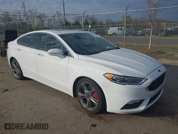 2017 Ford Fusion Sport with VIN 3FA6P0VP0HR153877, listed as a IAAI auction lot 41901051 with 100,799 mi miles. Bid and sale history available at carsss.com. Image 1.
