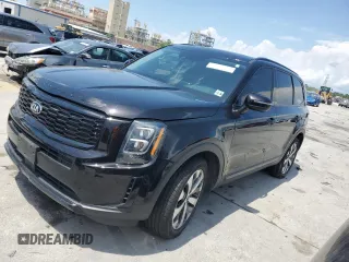 2021 Kia Telluride EX with VIN 5XYP3DHC6MG120218, listed as a Copart auction lot 58145815 with 121,547 mi miles and Salvage title. Bid and sale history available at DreamBid. Image 1.