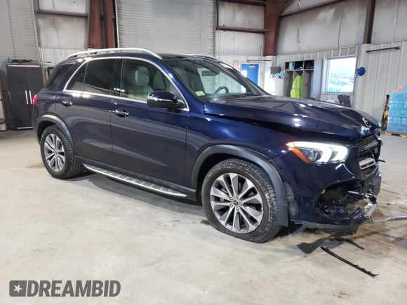2021 Mercedes-Benz GLE 350 with VIN 4JGFB4KB6MA490787, listed as a Copart auction lot 49259735 with 47,664 mi miles and Salvage title. Bid and sale history available at DreamBid. Image 4.