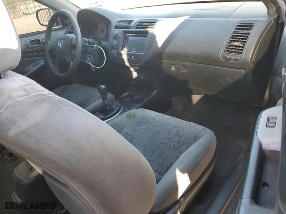2001 Honda Civic EX with VIN 1HGEM21951L002346, listed as a Copart auction lot 89365405 with 126,637 mi miles and Salvage Title. Bid and sale history available at carsss.com. Image 8.