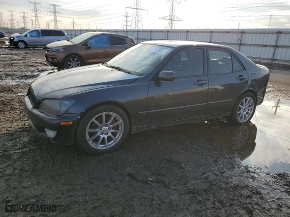 2002 Lexus IS 300 with VIN JTHBD192220063917, listed as a Copart auction lot 47108965 with 202,773 mi miles and Salvage Title. Bid and sale history available at carsss.com. Image 1.